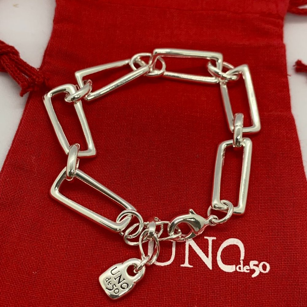 Uno de 50 Indestructible Bracelet GALAXY Silver-plated medium-sized